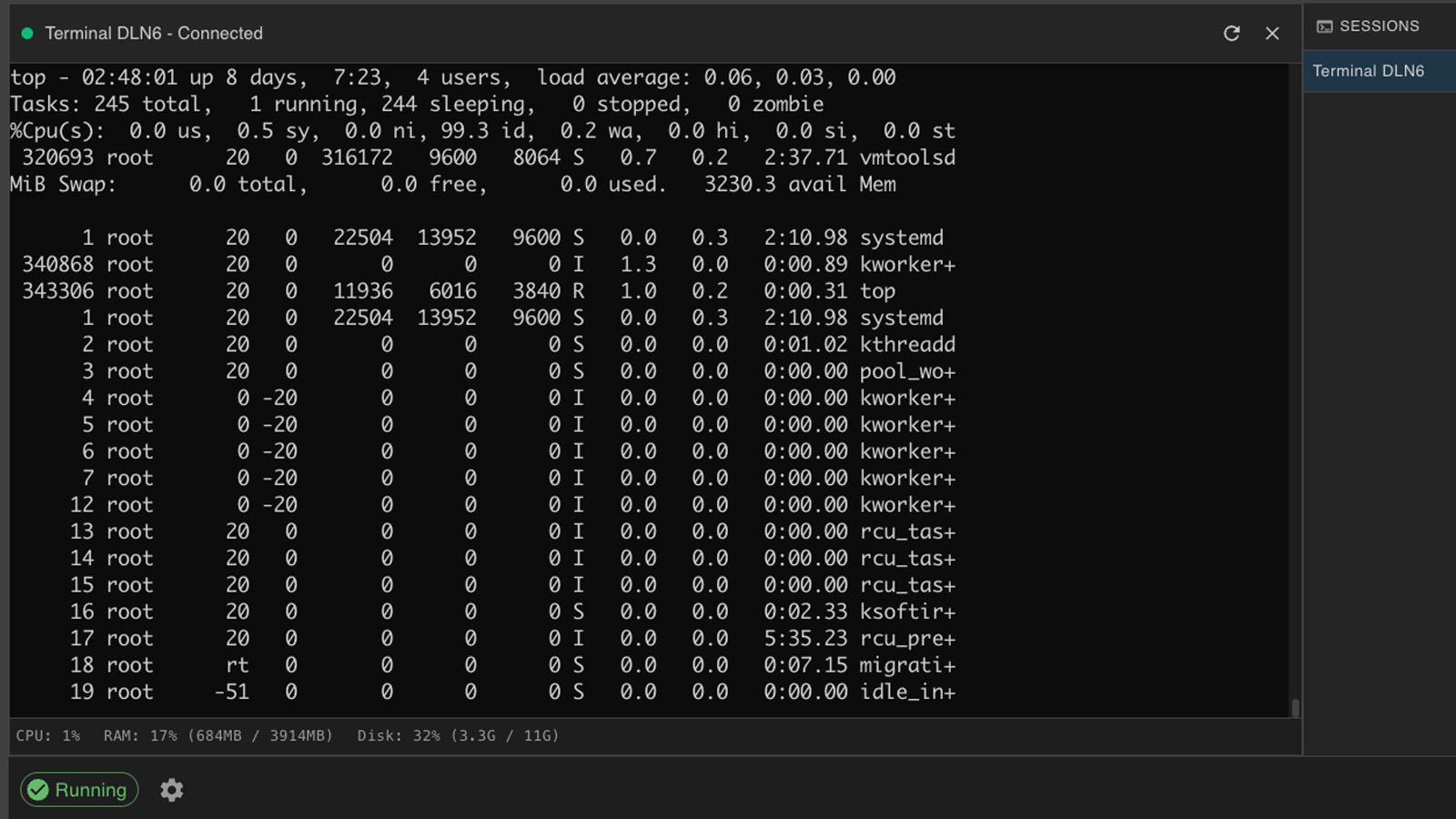 Dedicated VM with web terminal